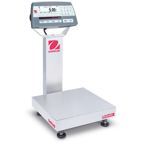OHAUS 30461631 Defender 5000 Bench Scale D52P25RQR1, 50 lb x 0.002 lb, 12 x 12 in Platform
