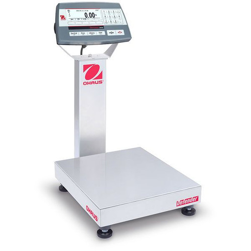 OHAUS 30461635 Defender 5000 Bench Scale D52P50RTR1, 100 lb x 0.005 lb, 14 x 12 in Platform
