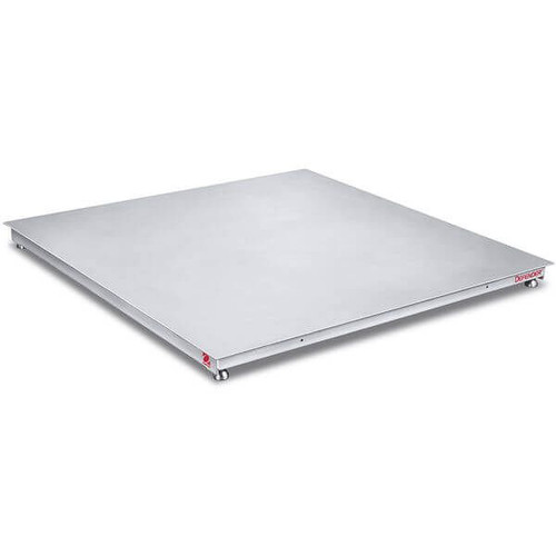 OHAUS 30716496 Defender 3000 Washdown Floor Platform i-DF5000C1L, 5,000 lb x 1 lb, 4 x 4 ft, Stainless Steel, Base Only