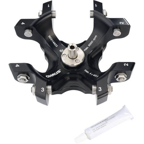 OHAUS 30314823 Frontier Swing-Out Rotor 4 x 100 mL, ID, Sealable, for FC5714, FC5718 and FC5718R