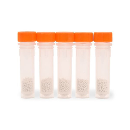 OHAUS 30391406 Lysing Bead Tubes, 2 mL, 1.4 mm Zirconium Oxide Beads for Soft Samples, Orange Cap, Box of 100