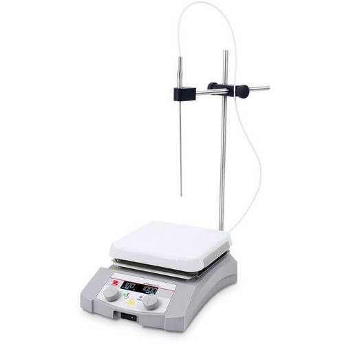OHAUS 30983672 Guardian 3000 Hotplate Stirrer e-G31HS07C AM -K1, 7 x 7 in Ceramic Top, 500°C, 80-1600 rpm, 120V