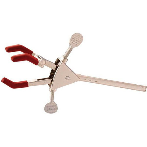 OHAUS 30392199 Extension Clamp CLM-MLTEX3DZL, 3-Prong Dual Adjust, Nickel-Plated, Large, 12 in Arm, 0-105 mm Grip