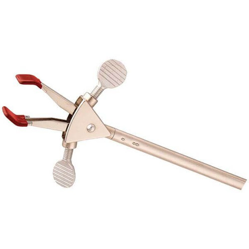OHAUS 30392209 Multi-Purpose Extension Clamp CLM-MULTI2DZM, 2-Prong Dual Adjust, Nickel-Plated, Medium, 0-75 mm Grip