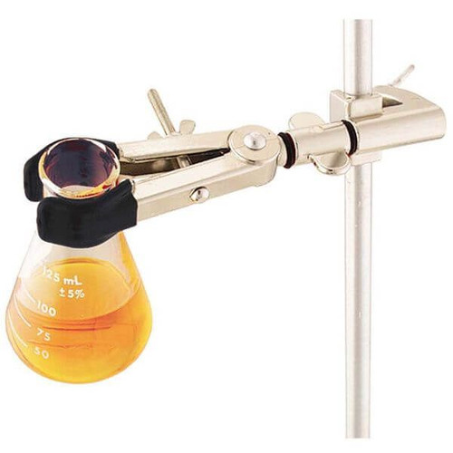 OHAUS 30392226 Swivel Multi-Purpose Clamp CLM-SWIVL2SSM, 2-Prong Single Adjust, Stainless Steel, Medium, 0-76 mm Grip