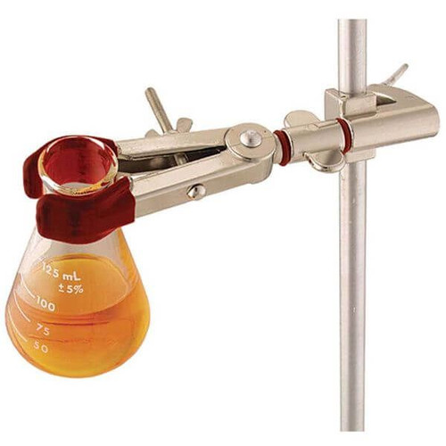 OHAUS 30392216 Swivel Multi-Purpose Clamp CLM-SWIVL2SZL, 2-Prong Single Adjust, Nickel-Plated, Large, 0-95 mm Grip