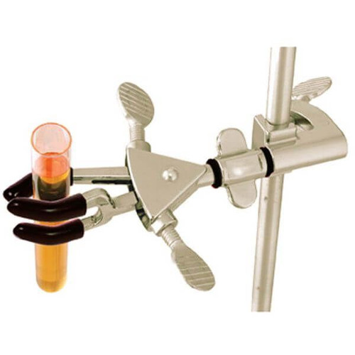 OHAUS 30392225 Swivel Multi-Purpose Clamp CLM-SWIVL3DSM, 3-Prong Dual Adjust, Stainless Steel, Medium, 0-69 mm Grip