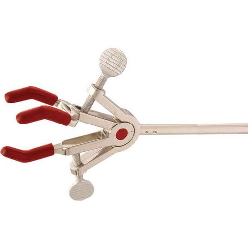 OHAUS 30392249 Ultra Multi-Purpose Extension Clamp CLM-ULTRA3DZL, 3-Prong Dual Adjust, Nickel-Plated, Large, 0-103 mm