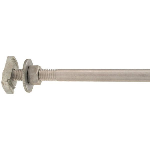 OHAUS 30392269 Bar Connector CLC-HTZMBA20, Rod with Channel Connector, Aluminum, 8 in Rod