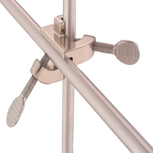 OHAUS 30392197 Regular Clamp Holder CLC-REGLRZ, Nickel-Plated Zinc, Fixed 90°, 0-18 mm Grip