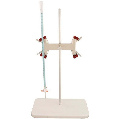 OHAUS 30392313 Buret Holder Kit CLS-BTSETA, Nickel-Plated Clamp with 22.76 in Rod and Base, Micro to 100 mL