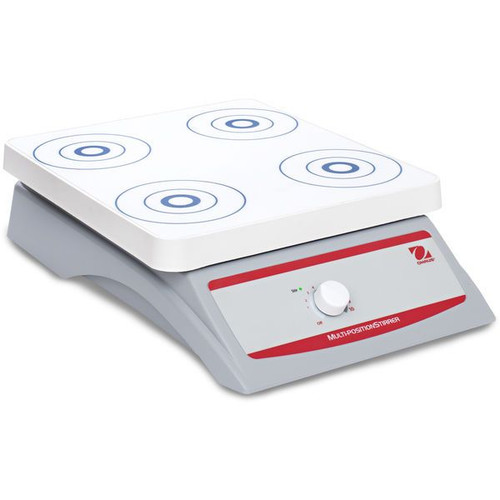 OHAUS 30573789 Multi-Position Magnetic Stirrer STMP4AL, Analog, 4 Positions, 4 x 1 L, 60-1,400 rpm