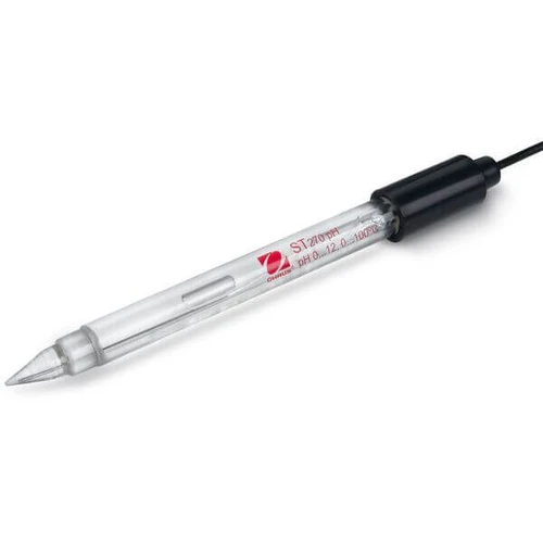 OHAUS 30240974 Starter pH Electrode ST270, 0-14 pH, Glass Shaft, 0-100 °C, 1 m Cable