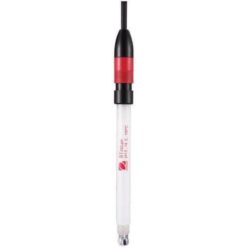 OHAUS 30129354 Starter pH Electrode ST350, 0-14 pH, Glass Shaft, Built-In Temperature Sensor, 1 m Cable