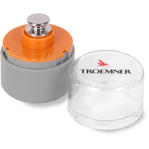OHAUS 80780345 OIML Class F1 Calibration Weight, 50 g, Two-Piece, with Accredited Calibration Certificate