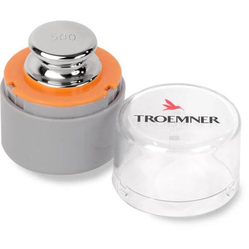 OHAUS 30390933 OIML Class E1 Calibration Weight, 500 g, One-Piece, with Accredited Calibration Certificate