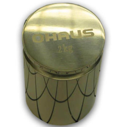 OHAUS 80850129 ASTM Class 6 Cylindrical Weight, 2 kg, Body