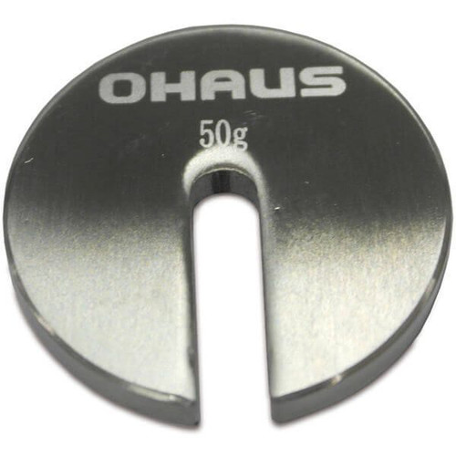 OHAUS 80850145 ASTM Class 6 Slotted Weight, 50 g