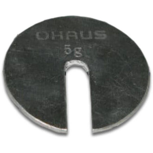 OHAUS 80850142 ASTM Class 6 Slotted Weight, 5 g