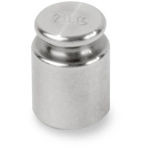 OHAUS 30391005 ASTM Class 7 ECON Weight, 20 g, One-Piece Cylindrical, No Certificate