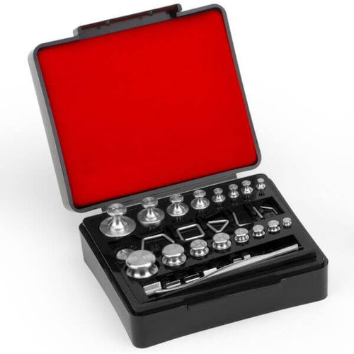 OHAUS 30390976 ASTM Class 7 ECON Apothecary Weight Set, 50 g to 1/2 Grain, with Non-Accredited Calibration Certificate
