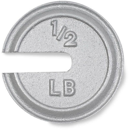OHAUS 83040317 Cast Iron Slotted Weight, 1/2 lb, ASTM Class 5, One-Piece, with Accredited Calibration Certificate