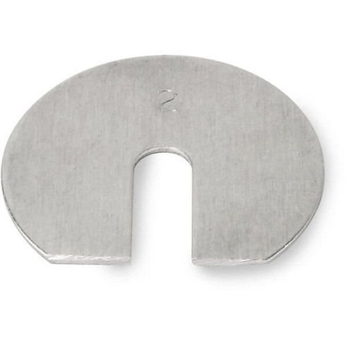 OHAUS 30390773 ECON Aluminum Slotted Weight, 2 g, ASTM Class 7, with Non-Accredited Calibration Certificate
