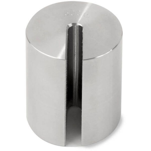 OHAUS 30390766 ECON Stainless Steel Slotted Weight, 500 g, ASTM Class 7, with Non-Accredited Calibration Certificate