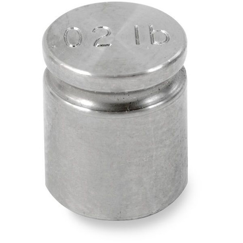 OHAUS 83040864 ASTM Class 5 One-Piece Cylindrical Test Weight, 0.02 lb, No Certificate
