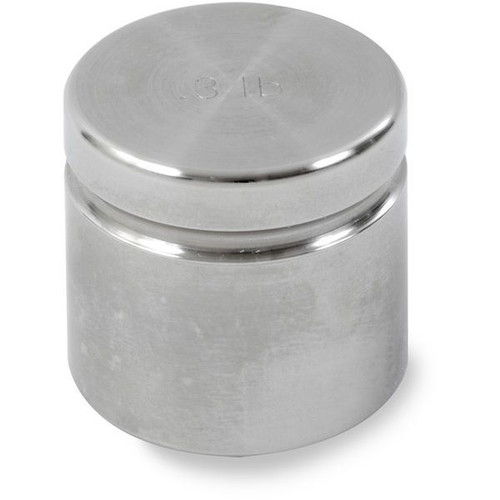 OHAUS 83040881 ASTM Class 5 One-Piece Cylindrical Test Weight, 0.3 lb, with Accredited Calibration Certificate