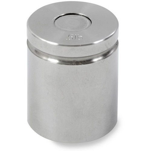 OHAUS 83040880 ASTM Class 5 One-Piece Cylindrical Test Weight, 0.5 lb, with Accredited Calibration Certificate