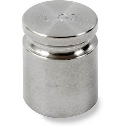 OHAUS 83040163 ASTM Class 5 One-Piece Cylindrical Test Weight, 1 oz, with Accredited Calibration Certificate