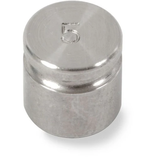 OHAUS 83040203 ASTM Class 5 One-Piece Cylindrical Test Weight, 5 g, with Accredited Calibration Certificate