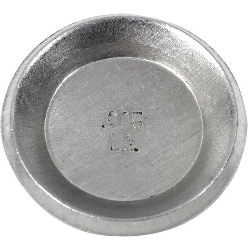 OHAUS 83040888 ASTM Class 5 One-Piece Dish Test Weight, 0.005 lb, with Accredited Calibration Certificate