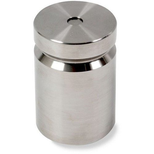 OHAUS 83040179 ASTM Class 5 Stainless Steel Cylindrical Weight, 3,000 g, Two-Piece, with Accredited Calibration