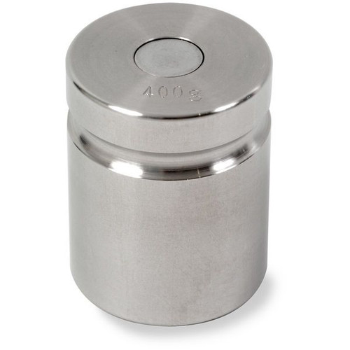 OHAUS 83040186 ASTM Class 5 Stainless Steel Cylindrical Test Weight, 400 g, Two-Piece, No Certificate