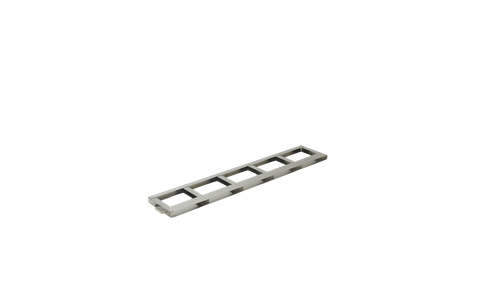 Crystal F-C-250-5 Stainless Steel Frame for 5 C-250 Aluminum Blood Bag Canisters