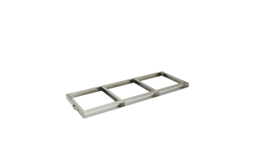 Crystal F-C-500-3 Stainless Steel Frame for 3 C-500 Aluminum Blood Bag Canisters