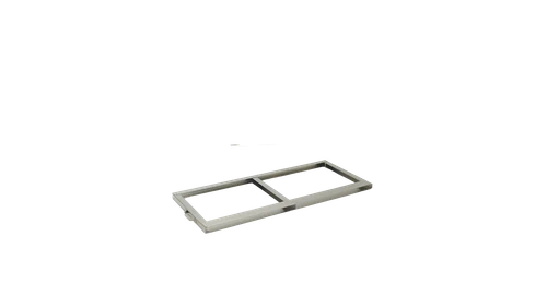 Crystal F-C-7400-3 Stainless Steel Frame for 3 Chartermed C-7400 Aluminum Blood Bag Canisters