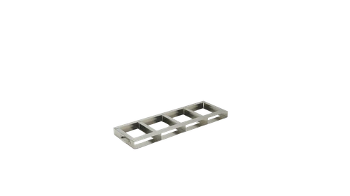 Crystal F-C-DF700-4 Stainless Steel Frame for 4 Gambro C-DF700 Aluminum Blood Bag Canisters
