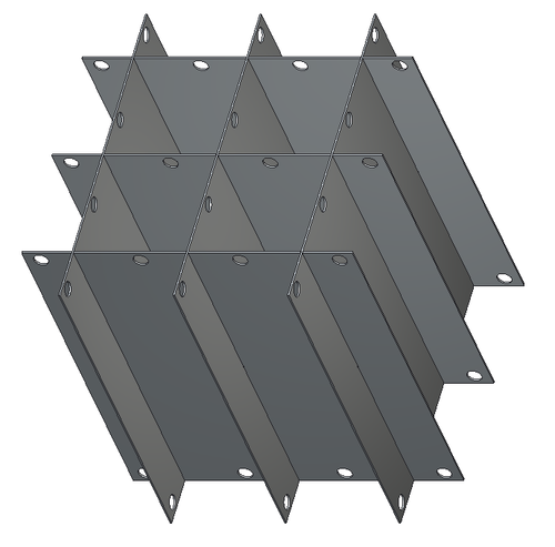 Crystal P24-7120 24" Diameter Aluminum Platform Divider for Chartermed C-7120 Canister Frames