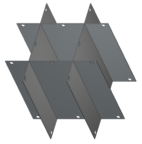 Crystal P24-7400 24" Diameter Aluminum Platform Divider for Chartermed C-7400 Canister Frames