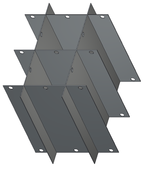 Crystal P24-CBBC-V1 24" Diameter Aluminum Platform Divider for MedSep CBBC-V1 Canister Frames