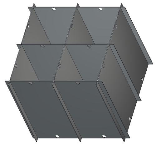 Crystal P31-7005 31" Diameter Aluminum Platform Divider for Chartermed C-7005 Canister Frames