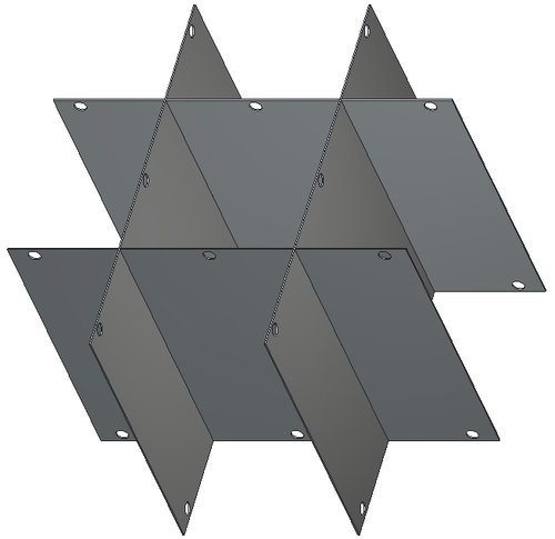 Crystal P31-DF700 31" Diameter Aluminum Platform Divider for Gambro C-DF-700 Canister Frames