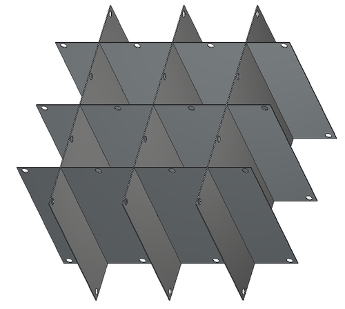 Crystal P39-4R9955 39" Diameter Aluminum Platform Divider for Baxter/Fenwal C-4R9955 Canister Frames