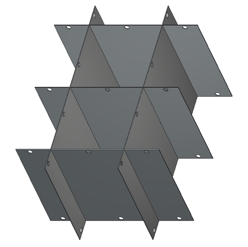 Crystal P39-4R9959 39" Diameter Aluminum Platform Divider for Baxter/Fenwal C-4R9959 Canister Frames