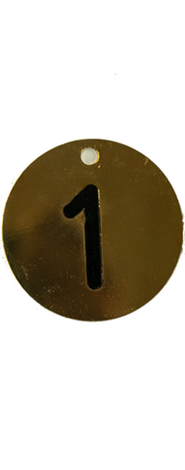 Crystal TAG-N Engraved Brass Rack Tag