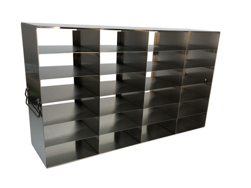 Crystal UF-462-W-81 Upright Freezer Rack with 2" Boxes & 81-Cell Dividers Included