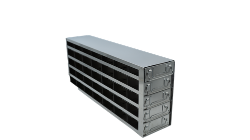 Crystal UFD-752XII Upright Freezer Drawer Rack for 96-Well Deep-Well Plates